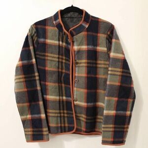 Coldwater Creek reversible faux leather jacket/coat, no tag